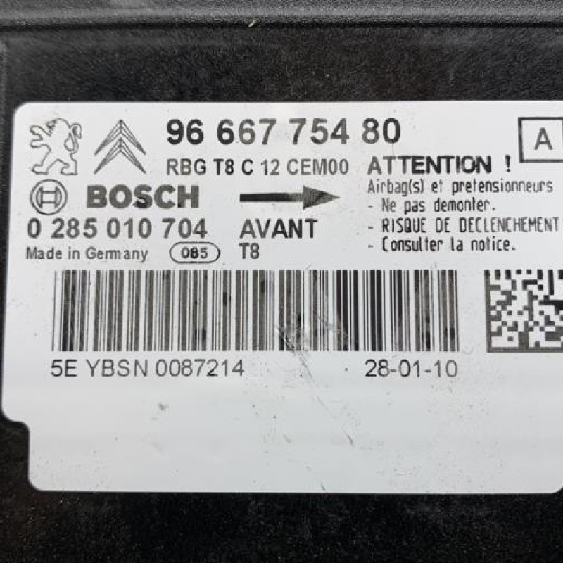 Boitier air bag PEUGEOT 5008 1 Photo n°2