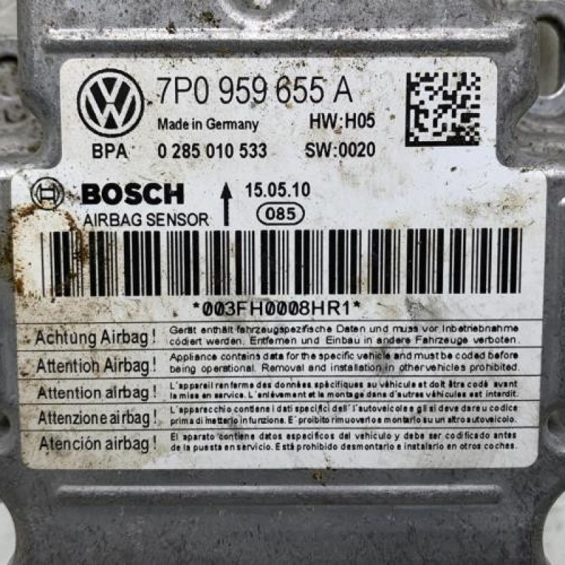 Boitier air bag VOLKSWAGEN TOUAREG 2 Photo n°2