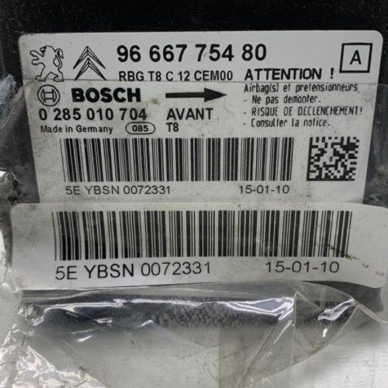 Boitier air bag PEUGEOT 3008 1 Photo n°2