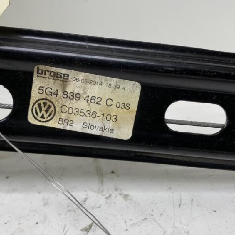 Leve vitre electrique arriere droit VOLKSWAGEN GOLF 7 Photo n°4