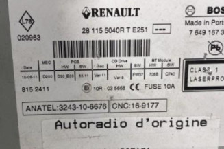 Autoradio d'origine RENAULT MEGANE 3