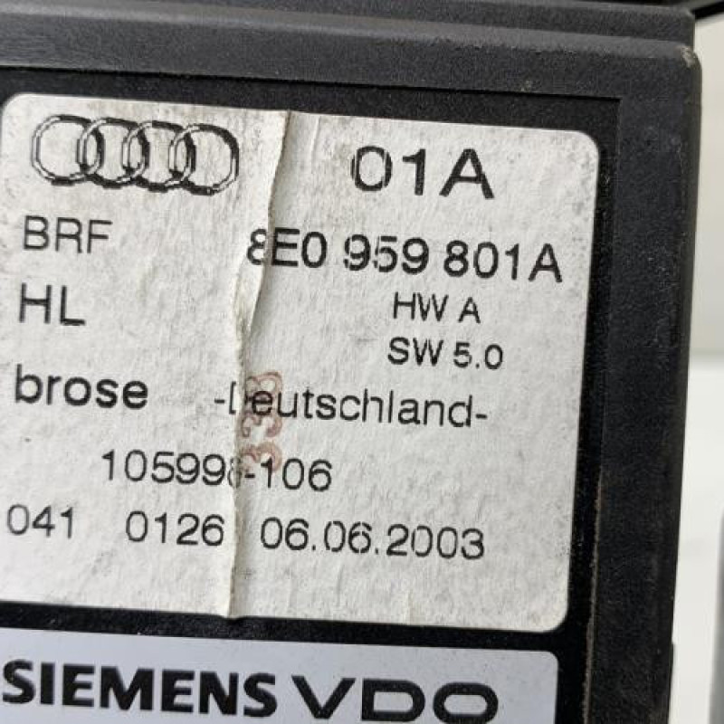 Leve vitre electrique arriere gauche AUDI A4 2 Photo n°3