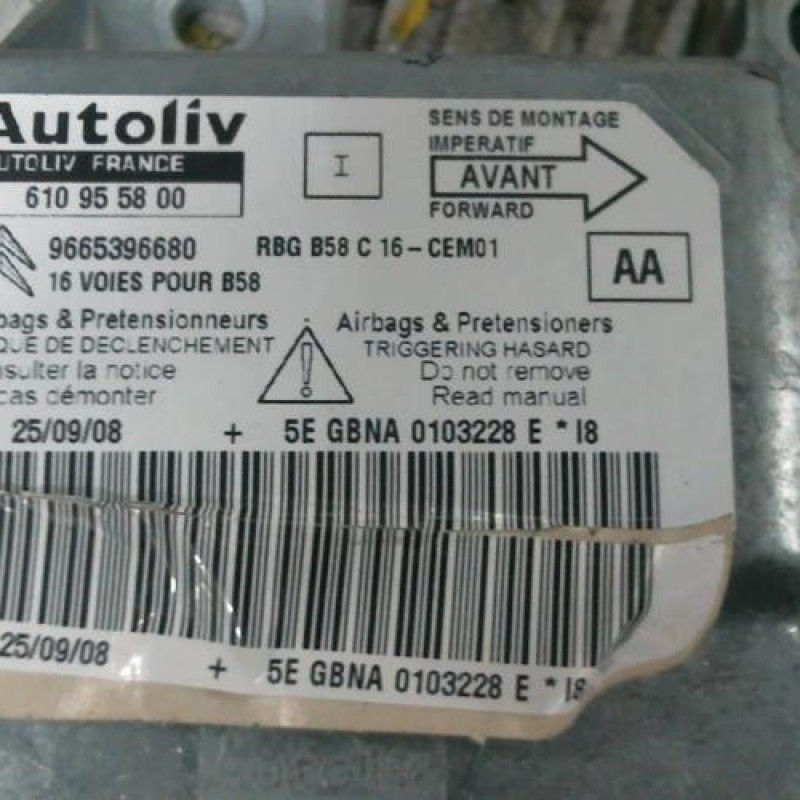 Boitier air bag CITROEN C4 PICASSO 1 Photo n°2