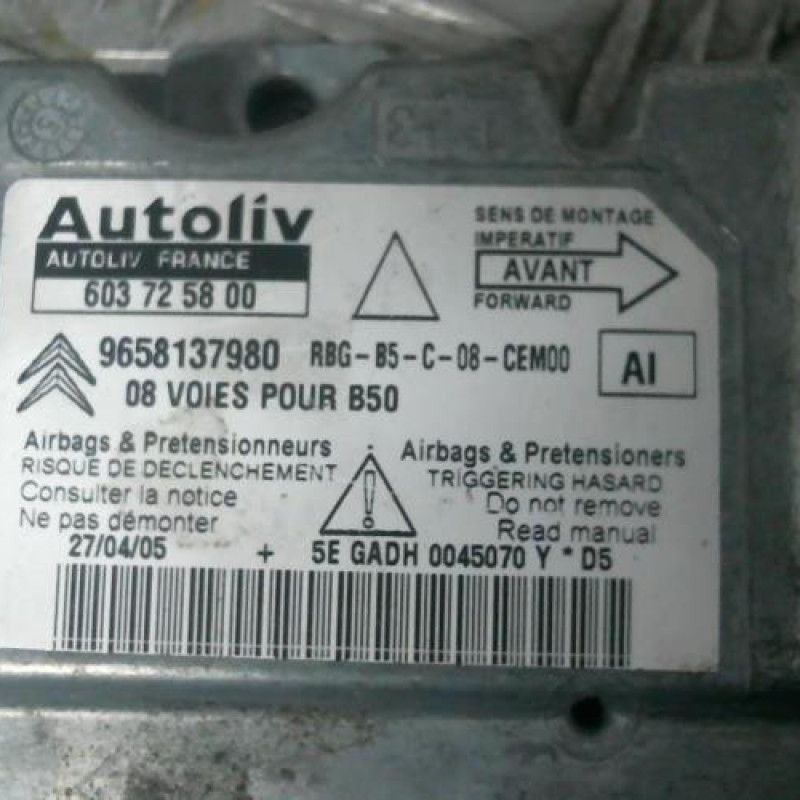 Boitier air bag CITROEN C4 1 Photo n°2