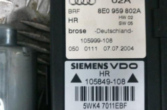 Leve vitre electrique arriere droit AUDI A4 2