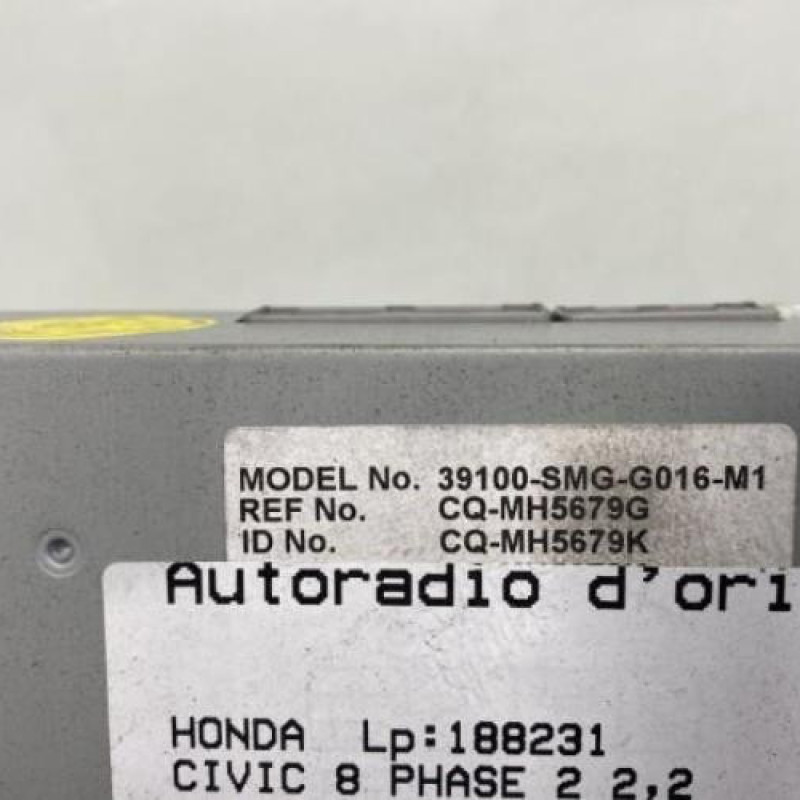 Autoradio d'origine HONDA CIVIC 8 Photo n°3