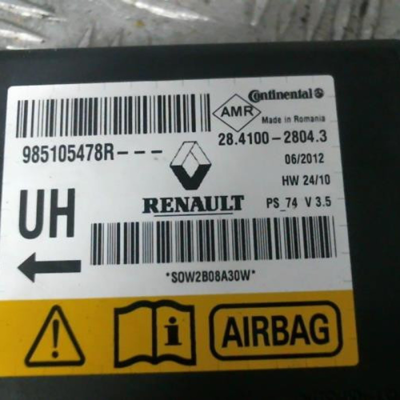 Boitier air bag RENAULT MEGANE 3 Photo n°2