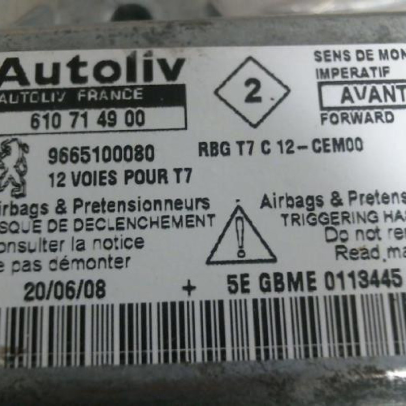 Boitier air bag PEUGEOT 308 1 SW Photo n°2