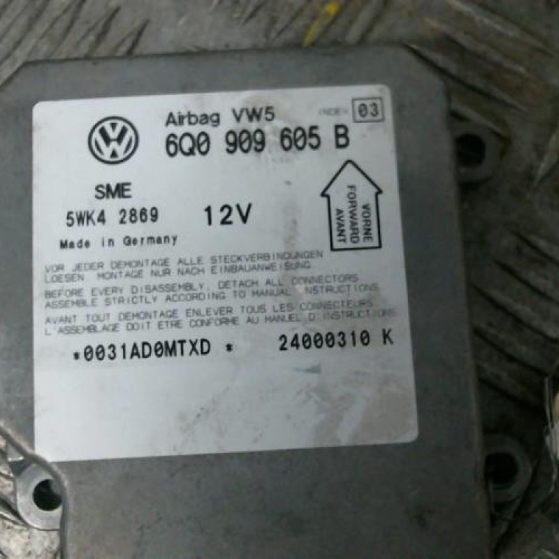 Boitier air bag VOLKSWAGEN PASSAT 4 Photo n°2