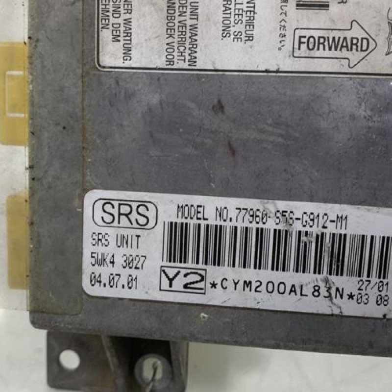 Boitier air bag HONDA CIVIC 7 Photo n°2