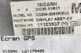 Ecran GPS NISSAN PRIMERA 3