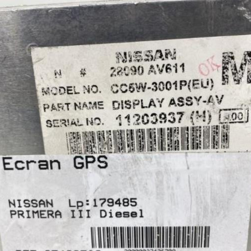 Ecran GPS NISSAN PRIMERA 3 Photo n°3