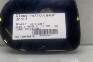 Glace retroviseur droit RENAULT CLIO 3 Photo n°1