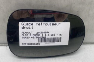 Glace retroviseur droit RENAULT CLIO 3 Photo n°1