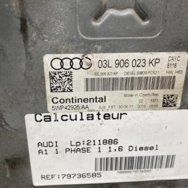 Calculateur moteur AUDI A1 1 Photo n°2