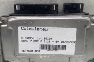 Calculateur moteur CITROEN SAXO Photo n°1