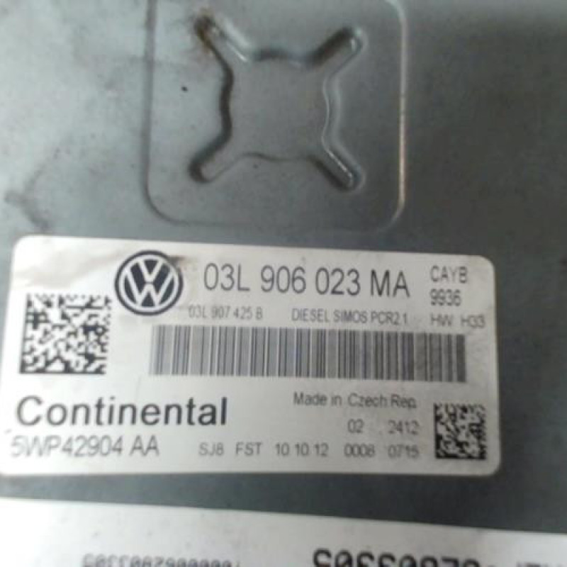 Calculateur moteur VOLKSWAGEN POLO 5 Photo n°2