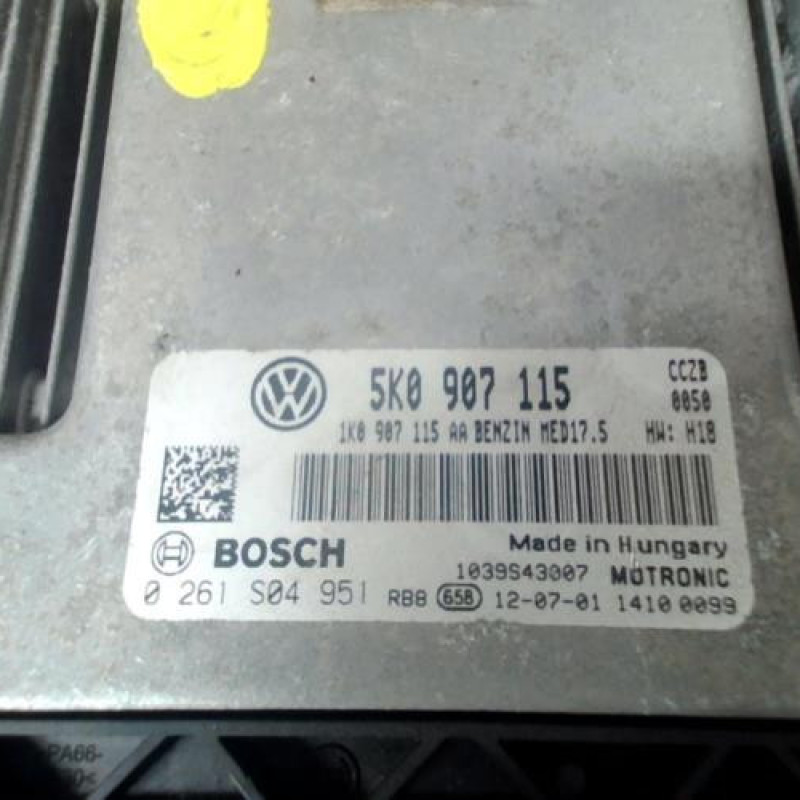 Calculateur moteur VOLKSWAGEN GOLF 6 Photo n°2