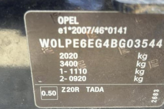 Porte arriere gauche OPEL ASTRA J