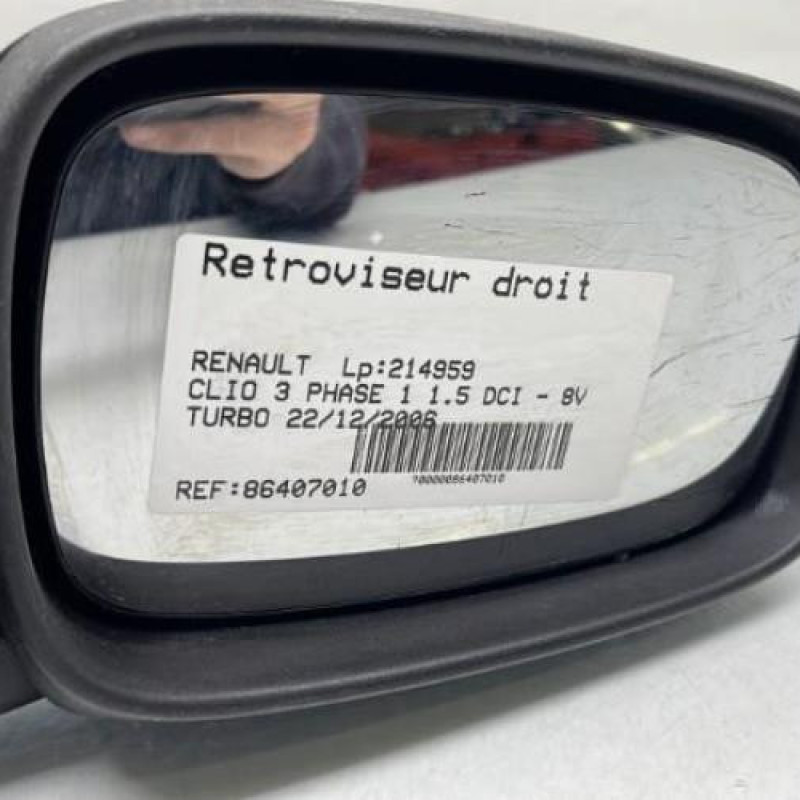 Retroviseur droit RENAULT CLIO 3 Photo n°2