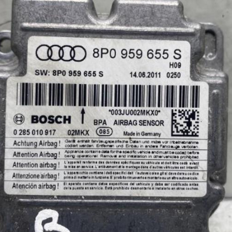 Boitier air bag AUDI A3 2 Photo n°2