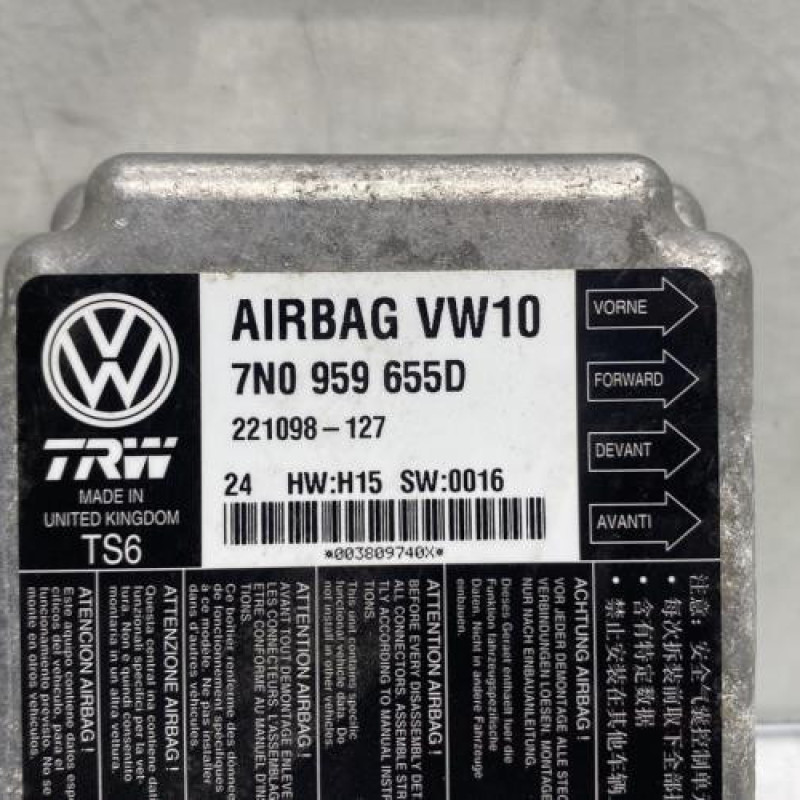 Boitier air bag VOLKSWAGEN SHARAN 2 Photo n°3