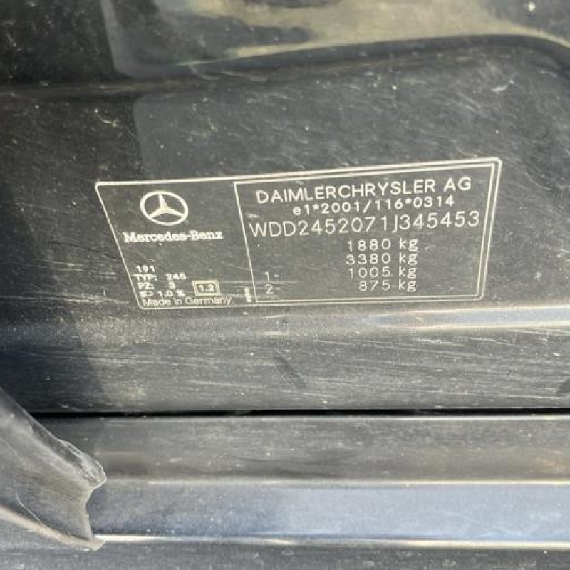 Bouton de warning MERCEDES CLASSE B 245 Photo n°16